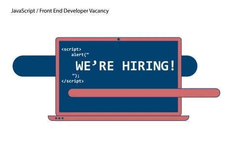 Laptop with computer code and printed words 스톡 일러스트