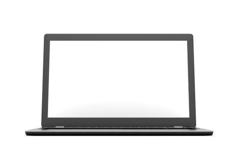 Laptop computer concept  3d illustration Stock Illustration
