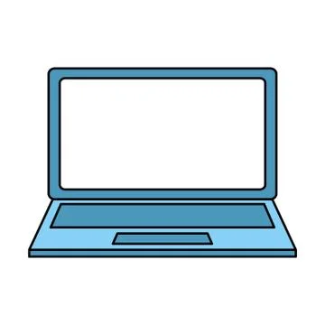 Laptop computer device icon Stock Illustration