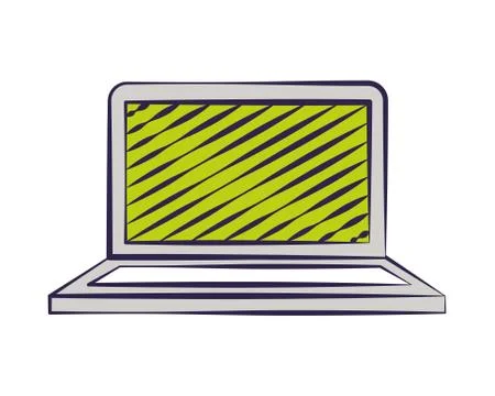 Laptop computer device Illustrazione stock