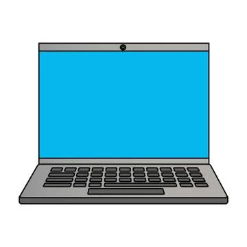 Laptop computer device Stock Illustration