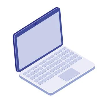 Laptop computer device Stock Illustration