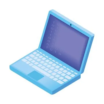 Laptop computer device Stock Illustration