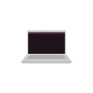 Laptop computer device isolated icon Illustrazione stock
