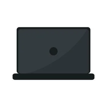 Laptop computer device isolated icon Illustrazione stock