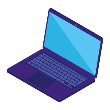 Laptop computer device tech イラスト素材