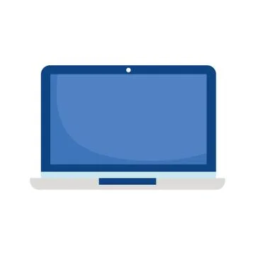 Laptop computer device technology isolated icon design Illustrazione stock