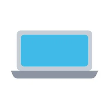 Laptop computer flat style icon Stock Illustration