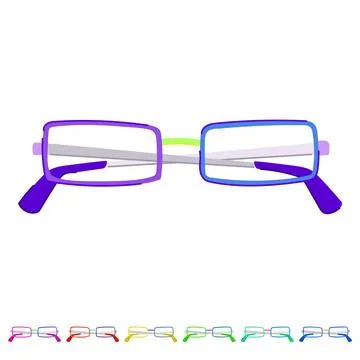 Laptop computer glasses vector cartoon graphic 库存插图