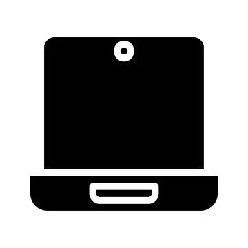 Laptop computer icon. Concept of technology, communication, and internet. 스톡 일러스트