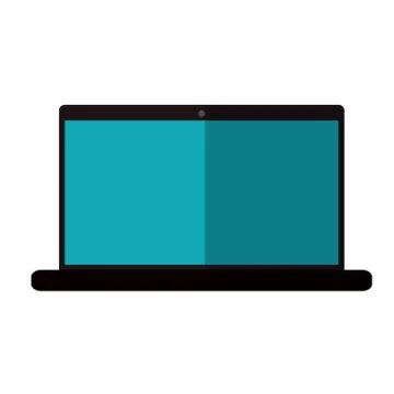 Laptop computer icon image Stock Illustration