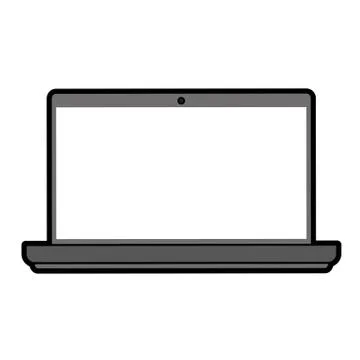 Laptop computer icon image Stock Illustration
