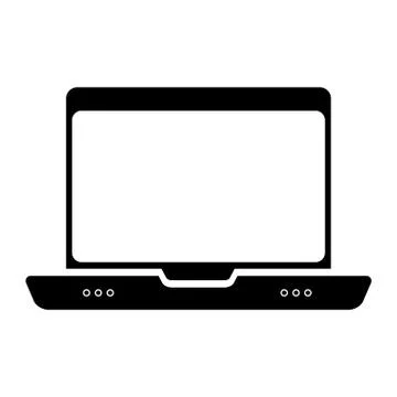 Laptop computer icon image Stock Illustration