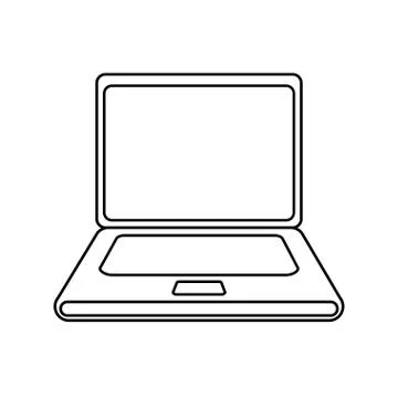 Laptop computer icon image 스톡 일러스트