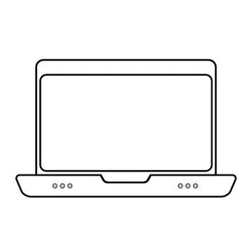 Laptop computer icon image Illustrazione stock