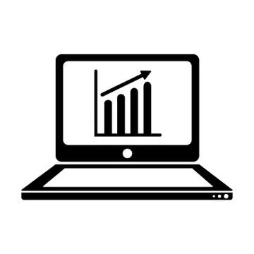 Laptop computer icon image 스톡 일러스트