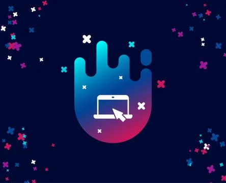 Laptop computer icon. Notebook sign. Stock Illustration