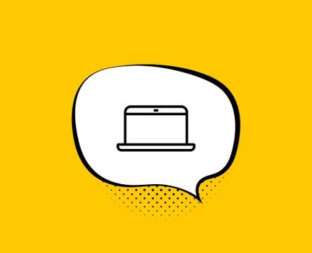 Laptop computer icon. Notebook sign. Vector Stockillustratie