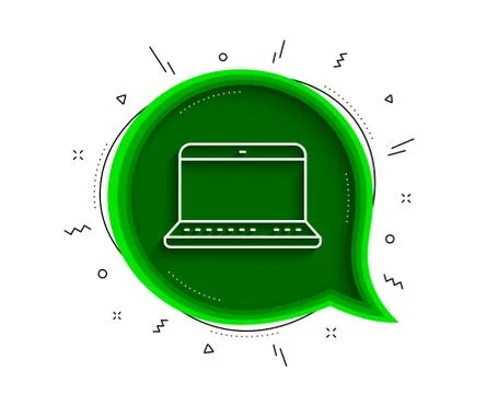 Laptop computer icon. Notebook sign. Vector Illustrazione stock