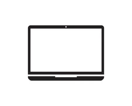 Laptop computer icon Template Illustrazione stock