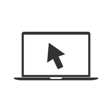 Laptop Computer Icon. Vector illustration, flat design. イラスト素材