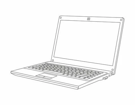 Laptop computer Stock Illustration
