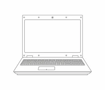 Laptop computer Stock Illustration