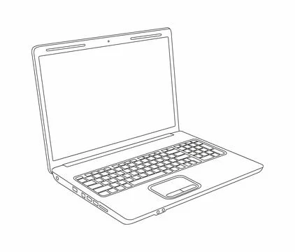 Laptop computer Stock Illustration
