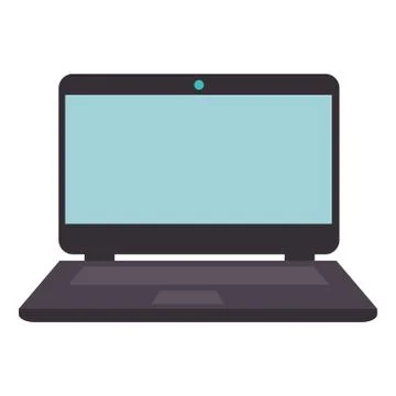 Laptop computer isolated icon 스톡 일러스트