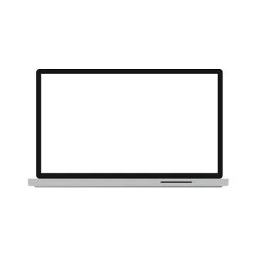 Laptop Computer Isolated Icon Stock Illustration
