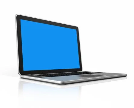 Laptop computer isolated on white 3D laptop computer isolated on white wit... Stock Photos