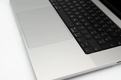 Laptop computer isolated on white background Foto stock