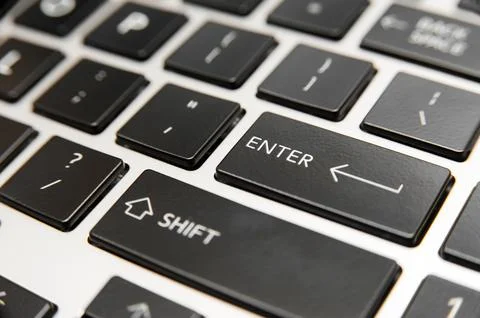 Laptop computer keyboard close-up 写真素材