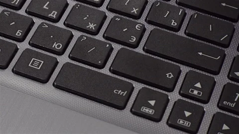 Laptop computer keyboard Stock Footage 134594419