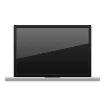 Laptop computer. Keyboard, Realistic Vector illustration. Isolated. Stock Illustration