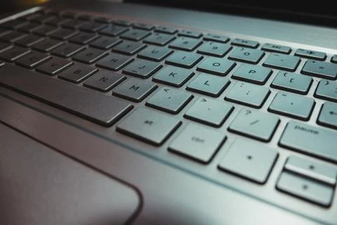 Laptop computer keyboard with the surface of the mouse Stock Photos