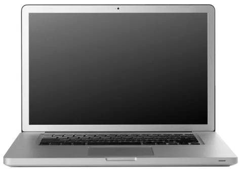 Laptop Computer Macbook Pro Generic without logo LCD Screen monitor and Keyboard Stock Photos
