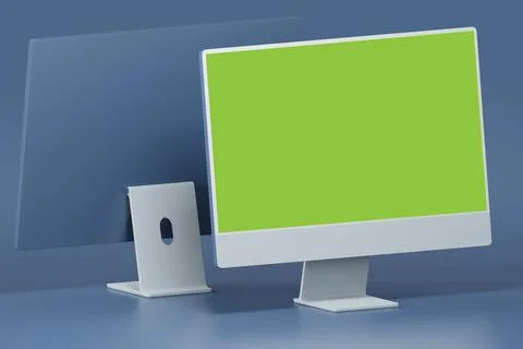 Laptop computer mockup in 3d rendering illustration Stock Illustration