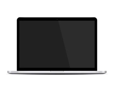 Laptop Computer Mockup Stock Illustration