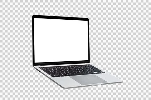 Laptop computer or notebook with blank screen Stock Photos