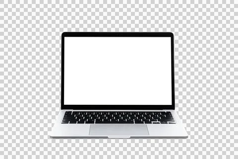 Laptop computer or notebook with blank screen Stock Photos