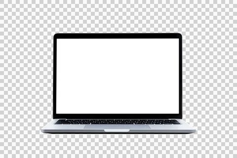 Laptop computer or notebook with blank screen Stock Photos