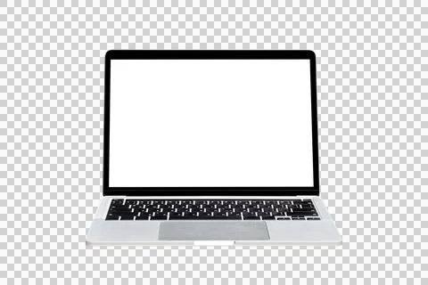 Laptop computer or notebook with blank screen Stock Photos