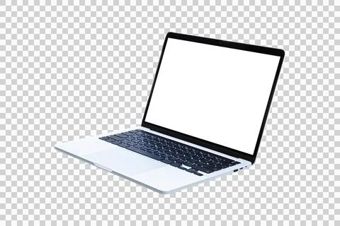 Laptop computer or notebook with blank screen Stock Photos