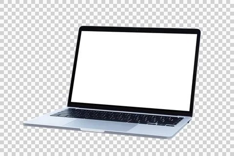 Laptop computer or notebook with blank screen Stock Photos