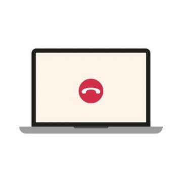 Laptop computer portable device icon Stock Illustration