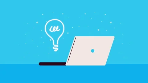 Laptop computer portable device tech Video stock 208161227