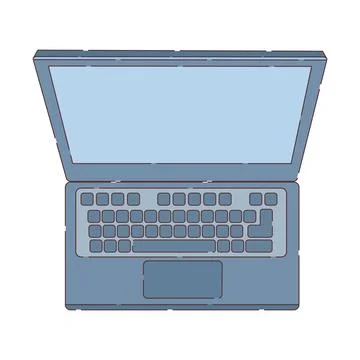 Laptop computer portable Stock Illustration
