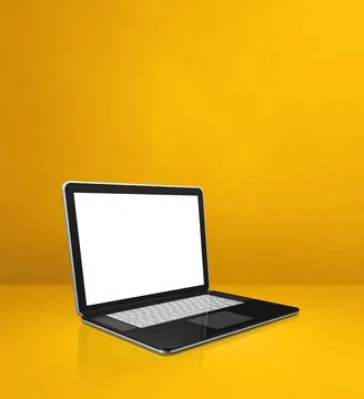 Laptop computer on red office scene background Laptop computer on red offi... Stock Photos