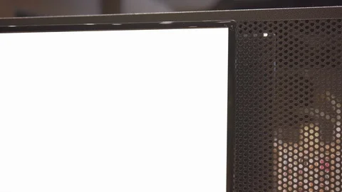 Laptop Computer Screen, Blank Business Office Monitor Technology Display Stock Footage 100010399